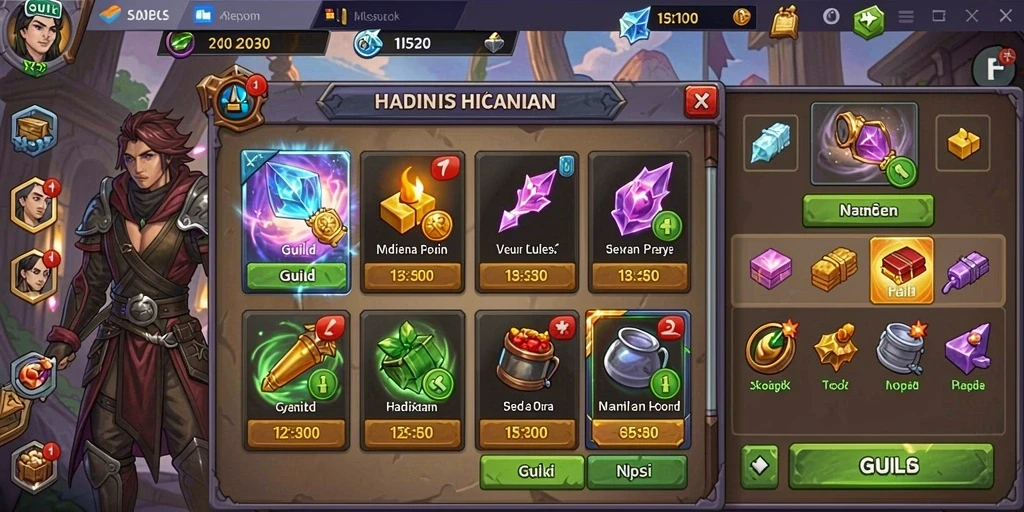 Menu pengaturan yang mudah dipahami.